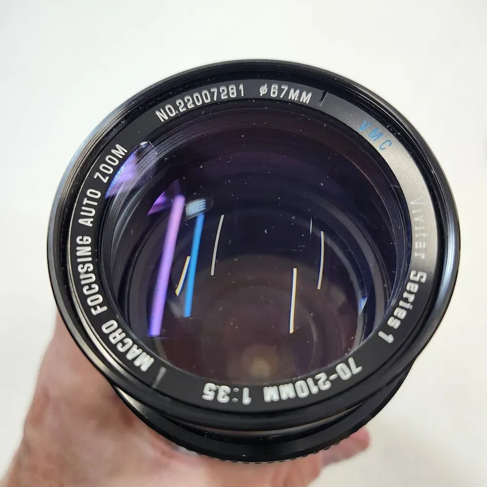 Vivitar 70-210mm f3.5 VMC Series 1 Macro Focusing Auto Zoom Lens Canon FD VTG
